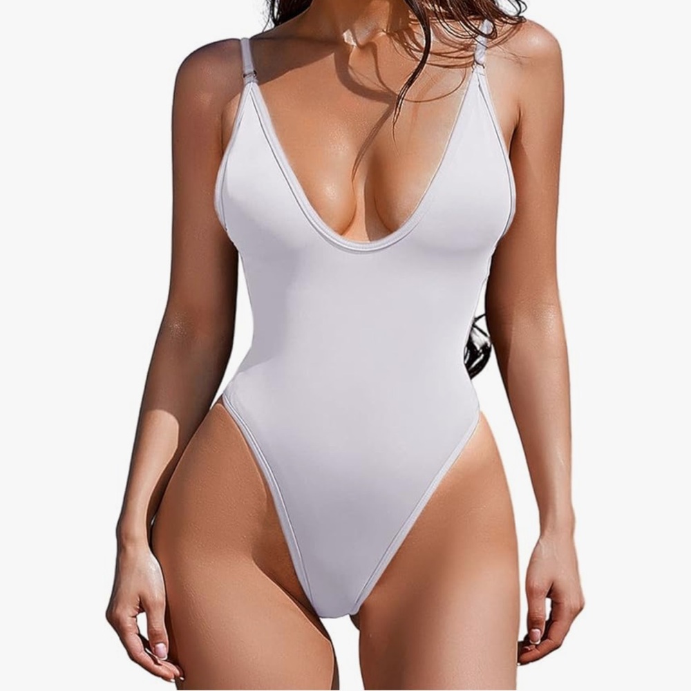 White One-Piece Swimsuit